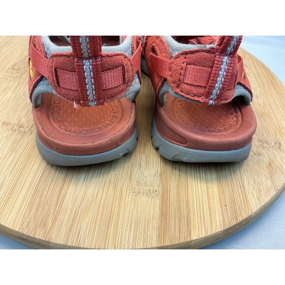 Keen Whisper Sandals Size 6.5 Orange Adjustable Fit Waterproof Sport Hiking - Picture 5 of 8